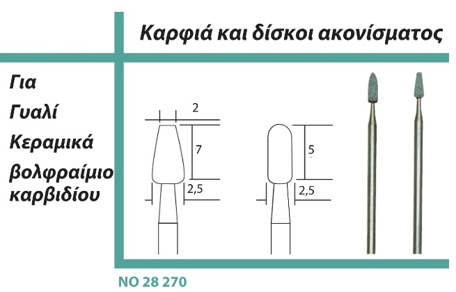 PROXXON ΠΕΤΡΕΣ ΛΕΙΑΝΣΗΣ ΑΠΌ ΚΑΡΒΙΔΙΟ ΤΟΥ ΠΥΡΙΤΙΟΥ 2ΤΕΜ 28270