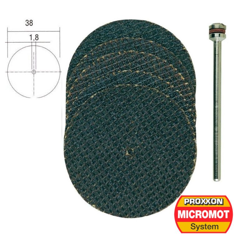 PROXXON ΔΙΣΚΟΣ ΚΟΠΗΣ Φ38mm 5τεμ 28818