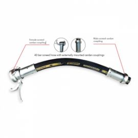10m ΕΛΑΣΤ. ΣΩΛΗΝΑ 2½" (Ø65mm) 40BAR ΜΕ ΕΞΩΤΕΡΙΚΑ ΚΑΡΝΤΑΝ 3"
